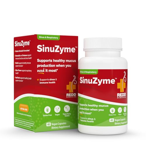 Redd Remedies, SinuZyme, Sinus and Immune Support, 40 Capsules