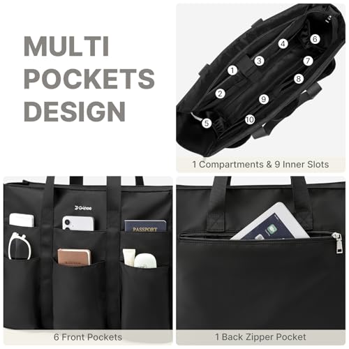 Bolso Tote para mujer con múltiples compartimentos miniatura 5