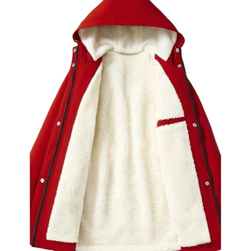Parka para mujer impermeable de invierno con bolsillos térmicos 5