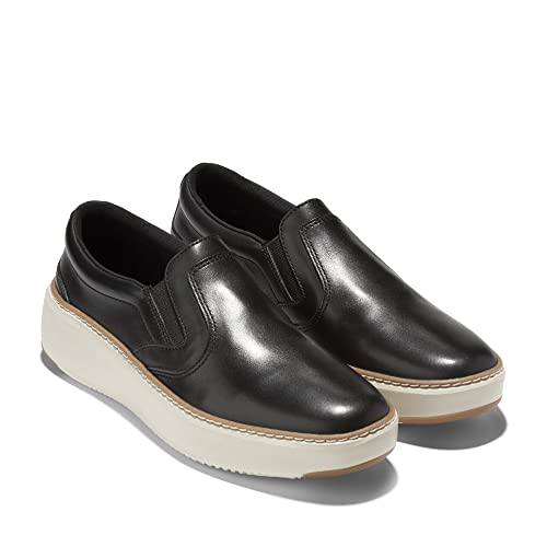 Cole Haan Women's Gp Topspin Slip On Sneaker, Black/Ivory/Gum, 8.5 #TOP5