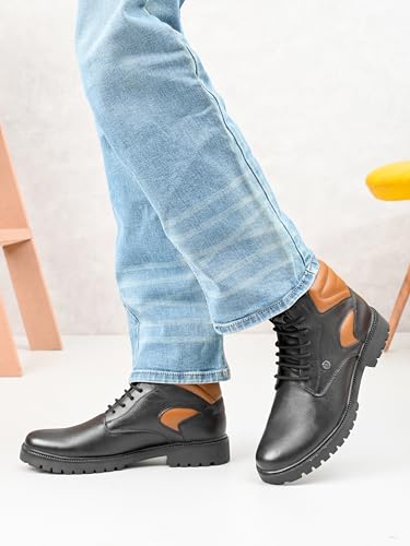 Image of Carlton London Men's Urban Explorer Lace-up Leather Boots