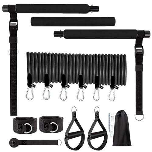 Kit de barre de pilates avec bandes de résistance pour s'entraîner efficacement sans machines