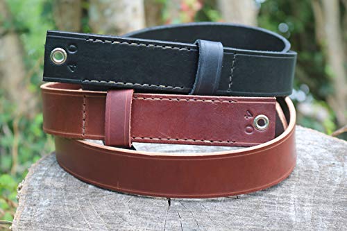 Bowen style replacement Leather belt with sheath2
