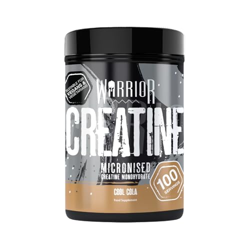 Warrior Creatine Monohydrate Powder 500g – Micronised for Easy Mixing and Consumption – Proven to Improve Physical Performance/Recovery, 5g Servings (Cool Cola) Warrior Creatine Monohydrate Powder 500g – Micronised for Easy Mixing and Consumption – Proven to Improve Physical Performance/Recovery, 5g Servings (Cool Cola)
