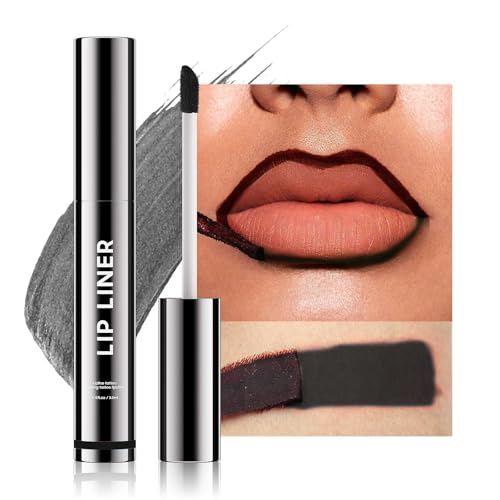 Image of Lip Liner Pencil, Smooth Glide & Easy to Apply, Shape & Fill Lips, Enhance Lip Fullness, Long-Wearing Matte for Natural & Bold Makeup (Black)