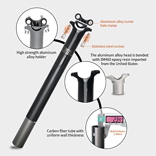 Tige de selle pour vélo pour éliminer le mal de dos en VTT