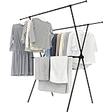 ekans(エカンズ) 室内物干し X型 (ブラック, レギュラーサイズ)