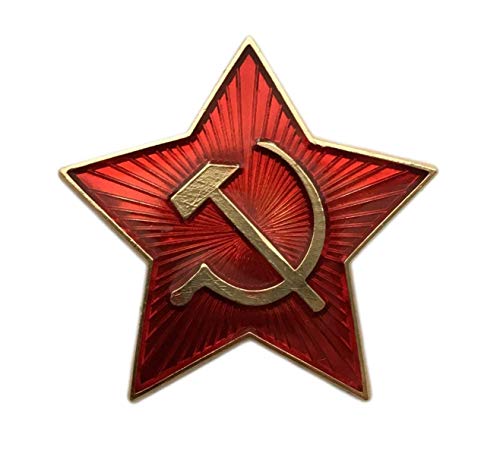 Ganwear Sowjetische UDSSR Russische Armee Militär Kleiner ROTER Stern Uschanka Hutkappe Baskenmütze Anstecknadel Kokarda Cover