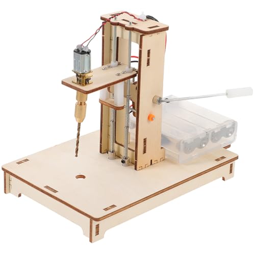 Uonlytech Mini Perceuse de Bureau DIY avec Support Stable Perceuse de Précision pour et Plastique Outil Éducatif Polyvalent pour Projets Scientifiques et Bricolage