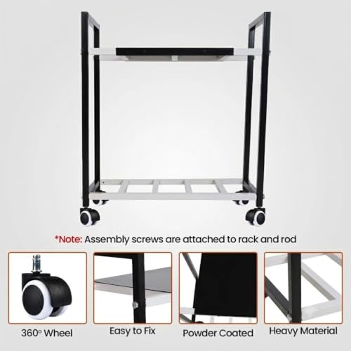 Image of Mumma's LIFE Single Battery Inverter UPS Trolley Stand | Sturdy, Compact & Portable Design | Rust Resistant Inverter Trolley Stand for Home | Inverter Cabinet Box, Supports Upto 80 KG