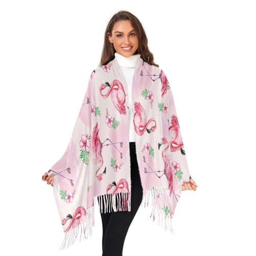 VIGTRO Cashmere Feel Women Wrap Pashmina Shawl Winter Warm Long Scarf with Tassels for Evening Dress & Wedding