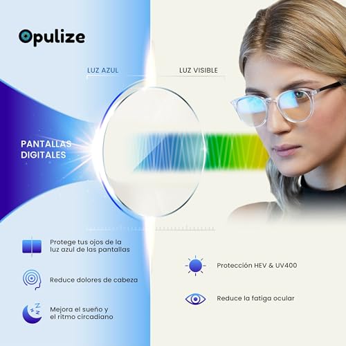 Miniatura 5 de Opulize See Gafas Lectura Filtro Luz Azul Montura Estrecha Bisagras De Resorte Mejoran Sueño Reducen Dolor De Cabeza Ordenador Videojuegos Antirreflejante Turquesa Hombre Mujer B9-Q B9-Q 1.00