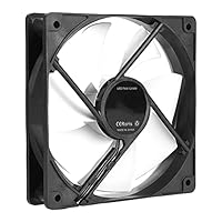 Gedourain Computerlüfter, bürstenloser Lüfter PC-Computergehäuse Große 4PIN Kleine 3PIN-Schnittstelle für Wohngeschäft für Patio-Hinterhof(Weiß)