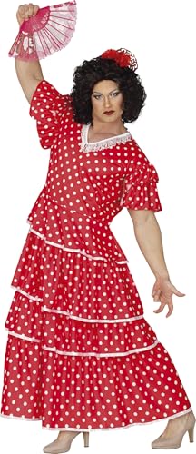 FIESTAS GUIRCA | Disfraz Flamenco Boy Adulto (48-50/M) - Vestido para Hombre - Disfraces de Culturas del Mundo y Despedida de Soltero - Ideal para Fiestas y Celebraciones - Rojo y Blanco