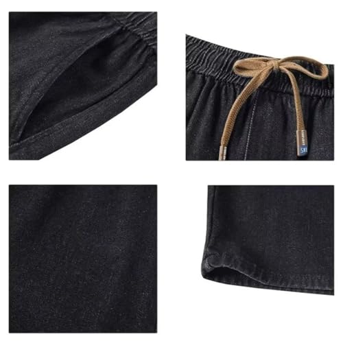 Men High Waist Wide Leg Jeans Classic Baggy Denim Pants Vintage Street Denim Trousers2