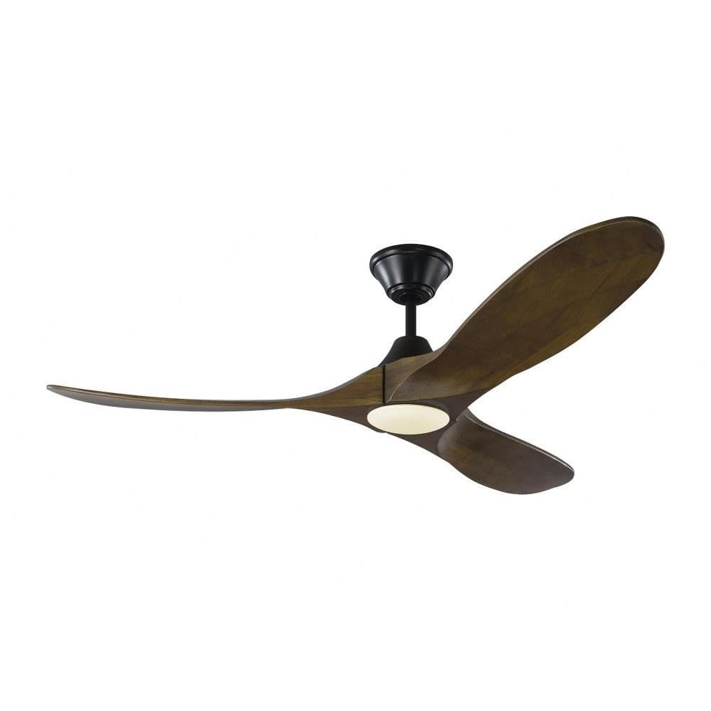 Photo 1 of *** one messed up wire*** Monte Carlo 3MAVR52BKD Maverick II Energy Star 52" Ceiling Fan with LED Light and Hand Remote Control, 3 Balsa Wood Blades, Matte Black