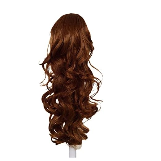 Prettyland - DH254 45 cm Queue de cheval Pony Tress Frisé Ondulé pince rajout Extension - 12B