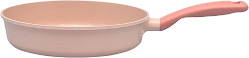 Neoflam Sartén antiadherente de cocina de 10 pulgadas con mango suave al tacto, sartén de revestimiento de cerámica de cocción saludable, utensilios