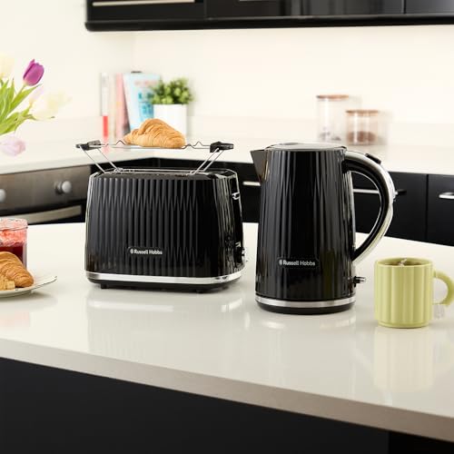 Russell Hobbs Wasserkocher Eden Schwarz, 1,7L, 2400 Watt, Edelstahlakzente – Ansicht 9