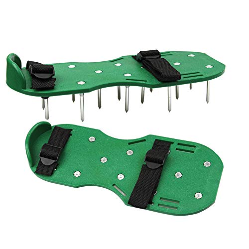 Wudi Pratique Aérateur Sandales Orchard scarificateur Nails 4 Durable Vert Gardenin g 1 Paire