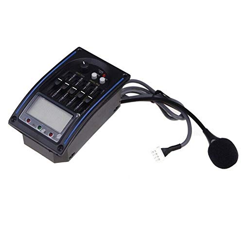 Ketsicart EQLC-5 5-Band EQ Equalizer System Acoustic Guitar Preamp Piezo Pickup LCD S L8Z8