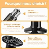 Akynite ampoules chauffantes céramique E27 100 W, lot de 2 photo 5