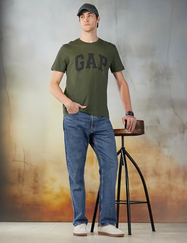 Image of Gap Men Printed Regular fit Half Sleeve Round Neck T-Shirt