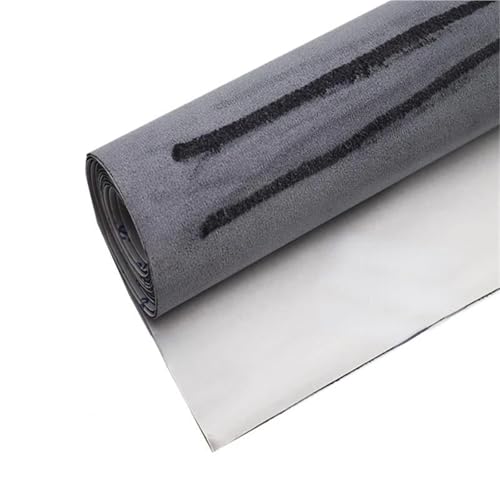 Tissu ciel de toit voiture en velours suédé gris 149cm pour finitions intérieures premium