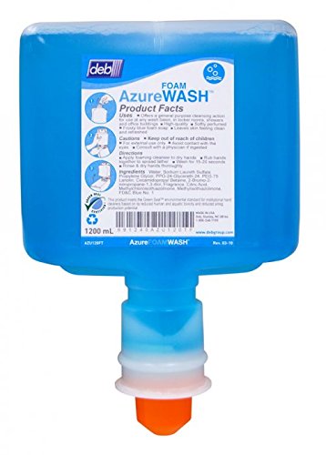 DEB Azure Foam Wash 1200mL Cartridge for Touch Free Dispenser, Box of 2 - AZU120TF