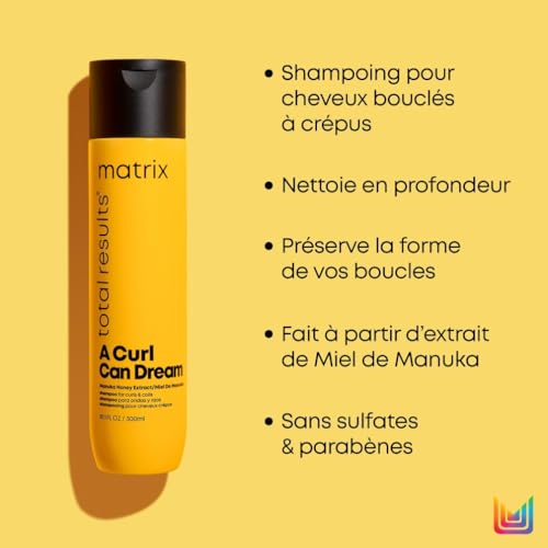 Shampoing et masque Matrix contre les boucles sèches et rebelles