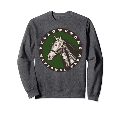 Yellowstone National Park Wyoming WY Equestrian Horse Riding Sweatshirt