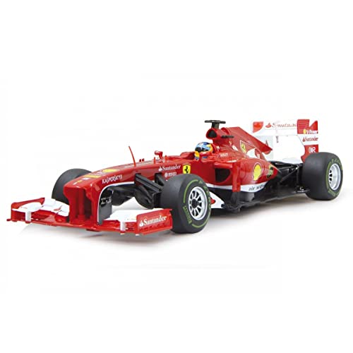 JAMARA 403090 - Ferrari F1 1:12 2,4GH - zoffiziell lizenziert, bis zu 1 Stunde Fahrzeit bei ca. 9 Km/h, perfekt nachgebildete Details, hochwertige Verarbeitung, Rot