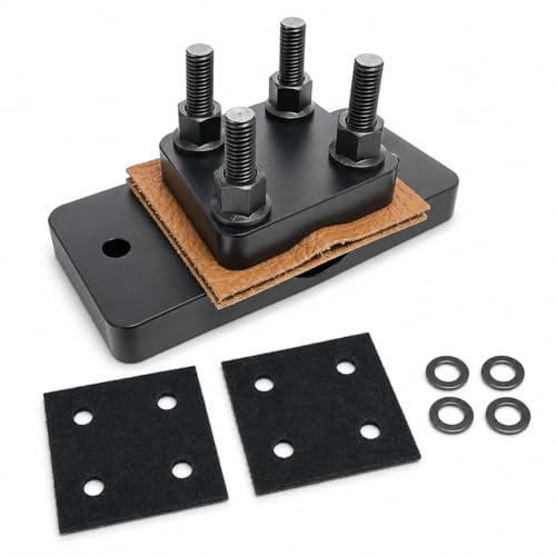 Heavy Duty Barrel Vise Tool Aluminum Barrel Clamp with Leather Inserts Non-Marring Bench Vise Clamp Fits 0.67 to 1.375 Outside Diameter
