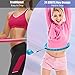 Smart Weighted Fit Hoop for Adults Weight Loss, 24 Adjustable Detachable Knots, Fitness Hoop Plus Size, 2 in 1 Abdomen Fitness Massage Hoop for Adults and Beginners