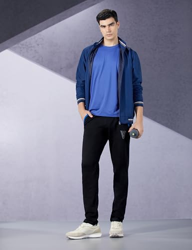 Image of Van Heusen Athleisure Men's Cotton Rich Track Pant(Colors & Print May Vary)