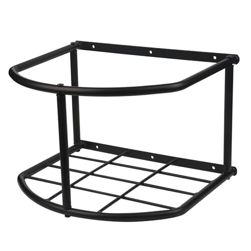 MIYABALA Bucket Holder for Horses Feed,5 Gallon Water and Feed Bucket Holder for Horses,Heavy Duty Metal Wall Mount Water Bucket and Pail Holder for Livestock in Stable (1)