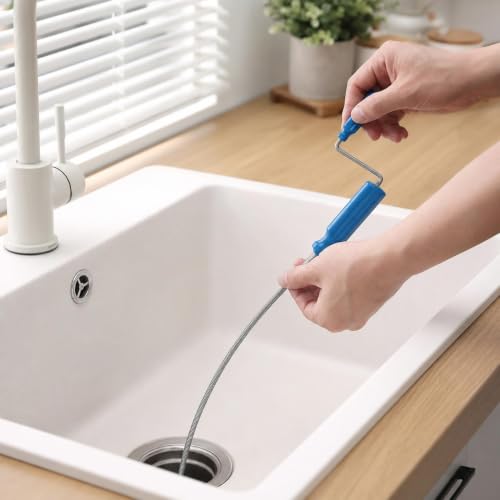 Desatascador manual de metal para caños 3 metros miniatura 2