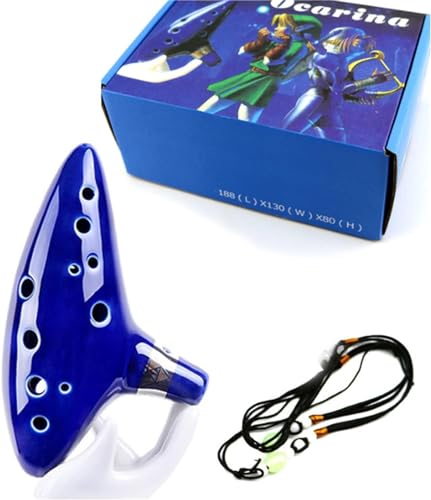 Huazzzyi ZO-1 Legend Of Zelda Ocarina 12 Hole Alto C Ocarina Instrument Ceramic Piccolo Zelda Ocarina Of Time thumb #2