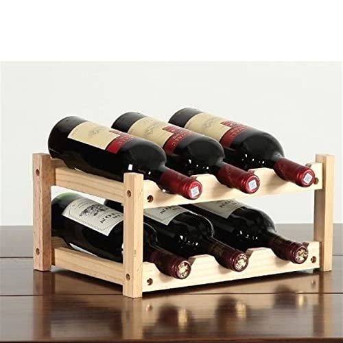 Soporte para botellas 3 capas madera miniatura 4