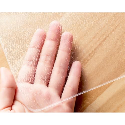 GUIXIAOGUO �f�X�N�}�b�g �e�[�u���N���X �e�[�u���}�b�g ����1.3/1.5/2/3mm ���� PVC�� �r�j�[�� ���L �����` ���E���h �N���A �h�� ����h�~ �������H �����ŏk�܂Ȃ� �ϔM �����ȒP �w�K�� �׋��� (80*140cm,��