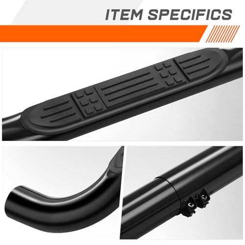 Estribos Running Boards para SUV y Camionetas Negra miniatura 6