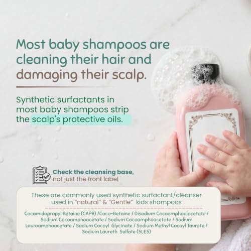 Image of Indimums Natural Baby & Kids Shampoo for Healthy Scalp| Controls Hair-Fall, Dull & Rough Hair | Real Reetha, Shikakai, Neem,Flaxseed & Almond oils | Mild & Conditioning | Tear-free, Dermatologist tested & pH Balanced |0-12 years |500 ml