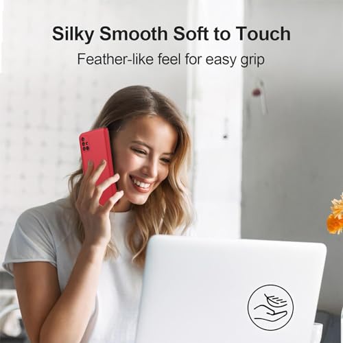 Coque Galaxy A71 5G silicone rouge protégeant des chutes et des rayures