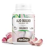 Ajo Bulbo Orgánico - 250 mg - Allium sativum - 200 cápsulas végétales