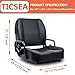 TICSEA Universal Forklift Seat,Tractor Seat with Adjustable Back,Safety Belt and Operator Position Switch,Excavator Skid Loader Backhoe Dozer Telehandler