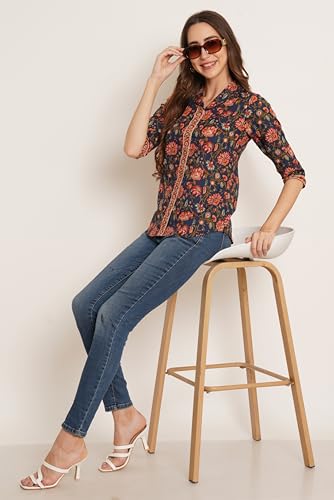 Image of COTLAND Fashions Jaipuri Cotton Printed Playsuit for Women