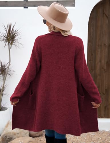 Image of CiCiBird Women Fall Long Cardigan Sweater Trendy Knit Jacket Coat Dressy Blazer Coatigan
