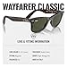 Ray-Ban RB2140 ORIGINAL WAYFARER CLASSIC Square Shape Sunglasses with Official Eyewear Kit