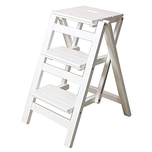 Tabouret d'escalier en bois portable pour cuisine et dressing moderne - 2