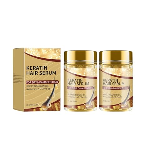 Moroccan Hair Oil, Moroccan Nut Hair Care Essential Oil, Repair Hair Ess-Ential Oil, Natural Hair Care Oil, Argan Oil Deep Repair Treatments, Repairing, And Smoothing Hair for All Hair Types (60Pcs)